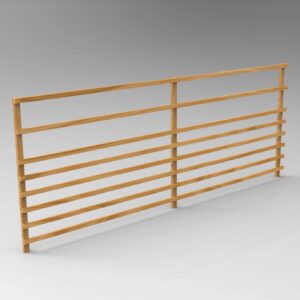 Lärchen-Hordengatter 4,00 x 1,60 m