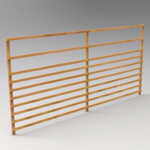 Lärchen-Hordengatter 4,00 x 2,00 m