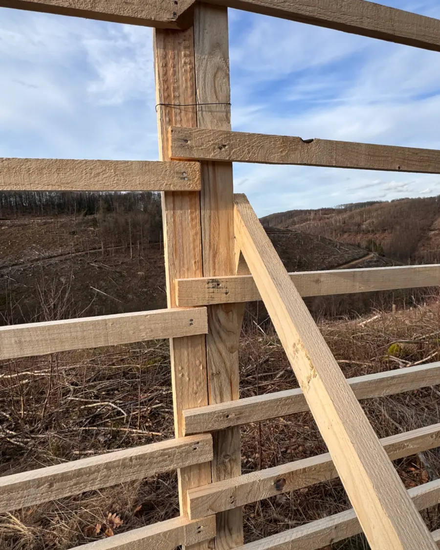 Verbindung von zwei Hordengattern – Detailansicht