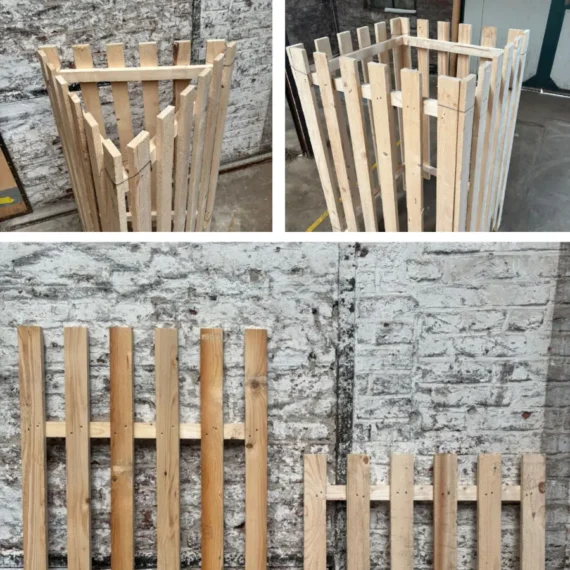 Tree Shield Mini im Vergleich mit 1,4 m und 1,8 m Höhe sowie aufgebaut als 3er- und 4er-System für unterschiedliche Baumgrößen